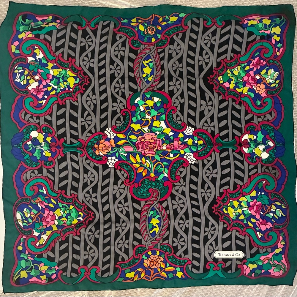 Tiffany & Co. Multicolor Silk Scarf